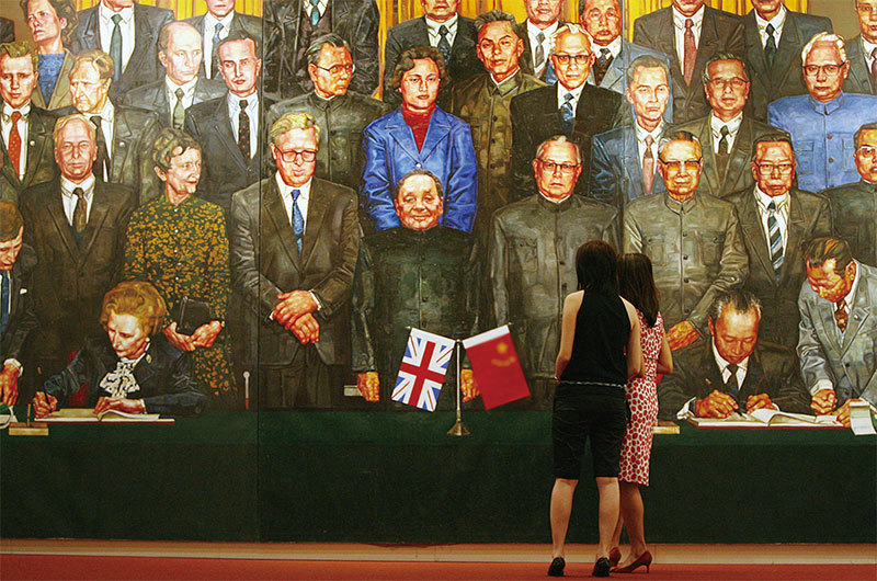 中共外交部聲稱《中英聯合聲明》成為歷史文件的言論引外界譁然，批中共沒有誠信，不守諾言，其背後內幕不得而知。（Getty Images）