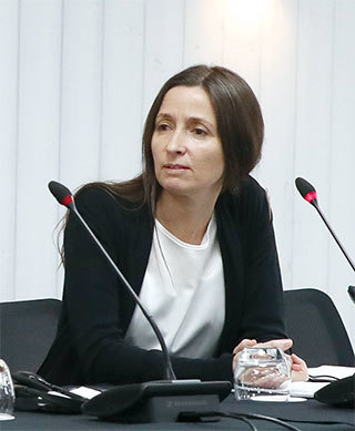 2018年12月8日,休斯在「中國法庭」(China Tribunal)聽證會上。(Courtesy of ETAC)