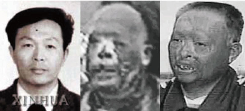 三個真假王進東。（央視錄像截圖）