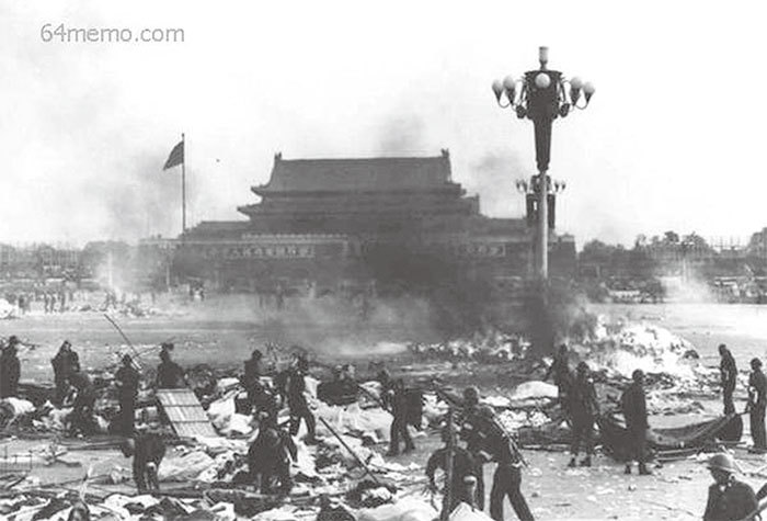 27軍收到指令不可以讓任何人逃走,也不可以讓任何人生存,在天安門廣場見人便殺。(六四檔案)