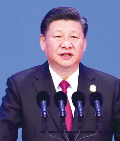 中美貿易戰不斷升級之時,習近平4月10日在博鰲論壇上發表演講,提出開放大門和四方面舉措。(AFP)