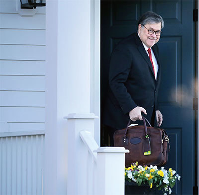 3月24日,美國司法部長巴爾(圖)公布了特別檢察官穆勒「通俄門」調查報告的結論,排除了特朗普團隊2016年大選期間與俄羅斯串通以干擾大選。(Getty Images)