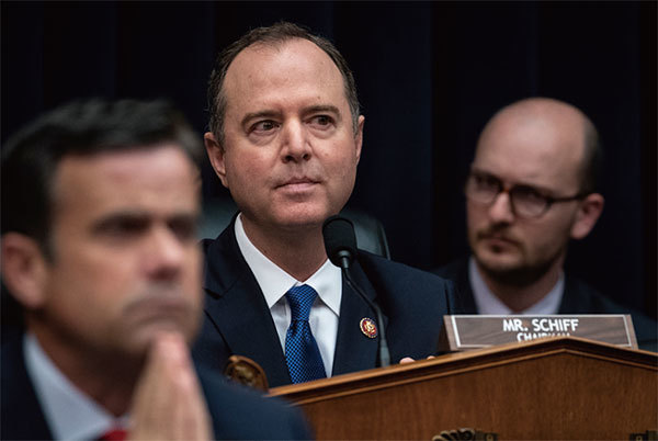 眾議院情報委員會每位共和黨議員都要求眾議院情報委員會主席謝安達(中)辭職。(Getty Images)