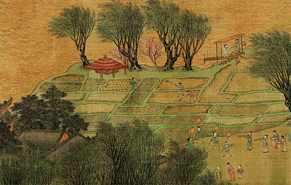 明仇英〈清明上河圖〉（局部）。（公有領域）